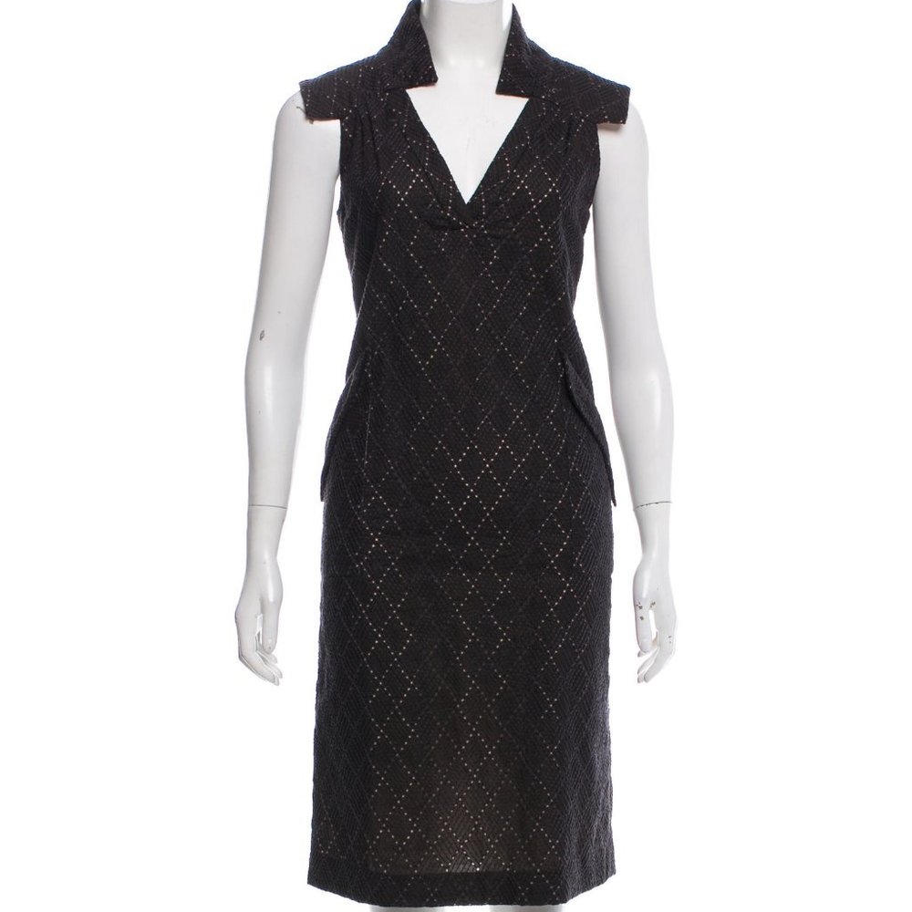 Luca Luca Eyelet Knee-Length Dress